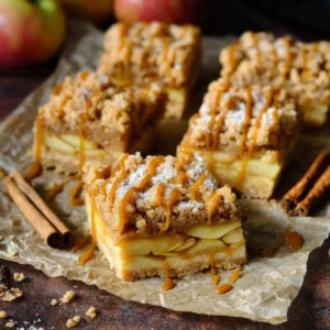 Caramel Apple Pie Bars (Easy Apple Dessert Bars)