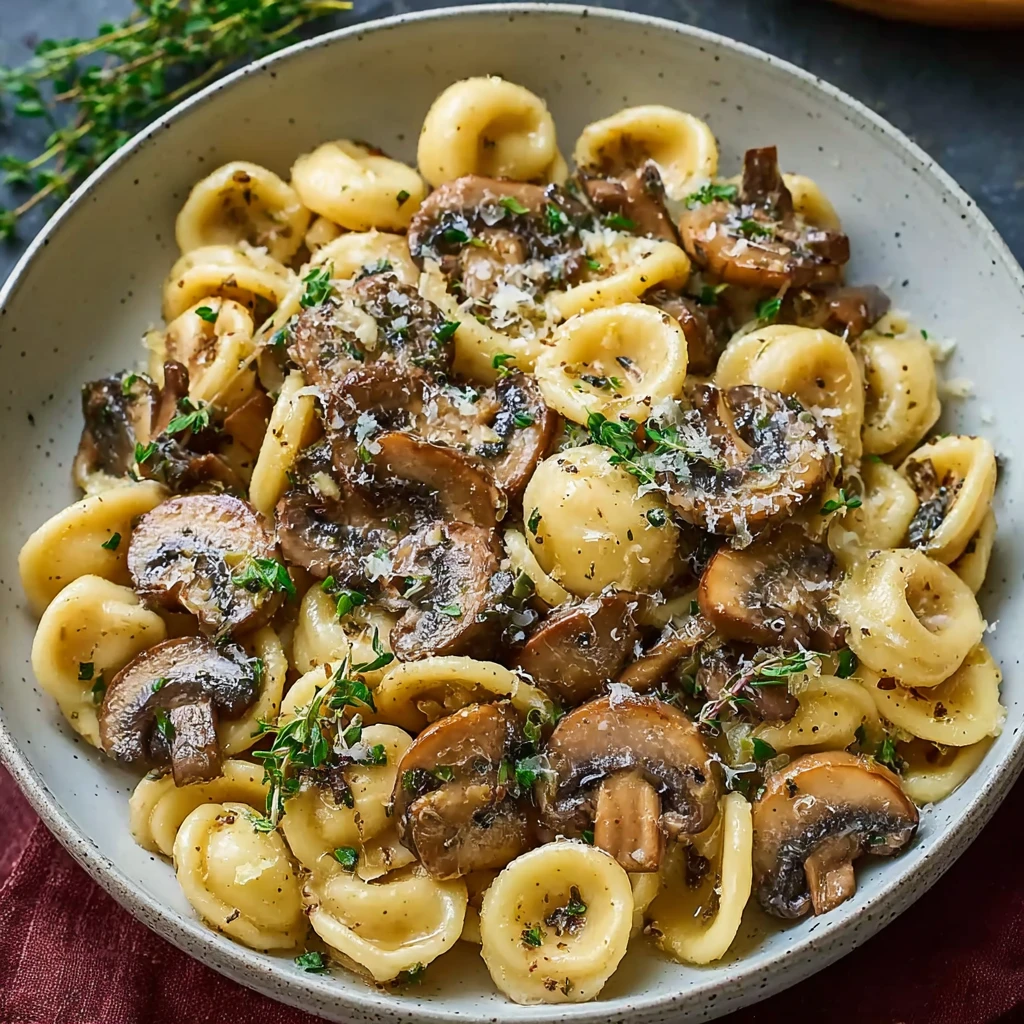 Comforting Orecchiette Mushroom Thyme Sauce Youll Crave All