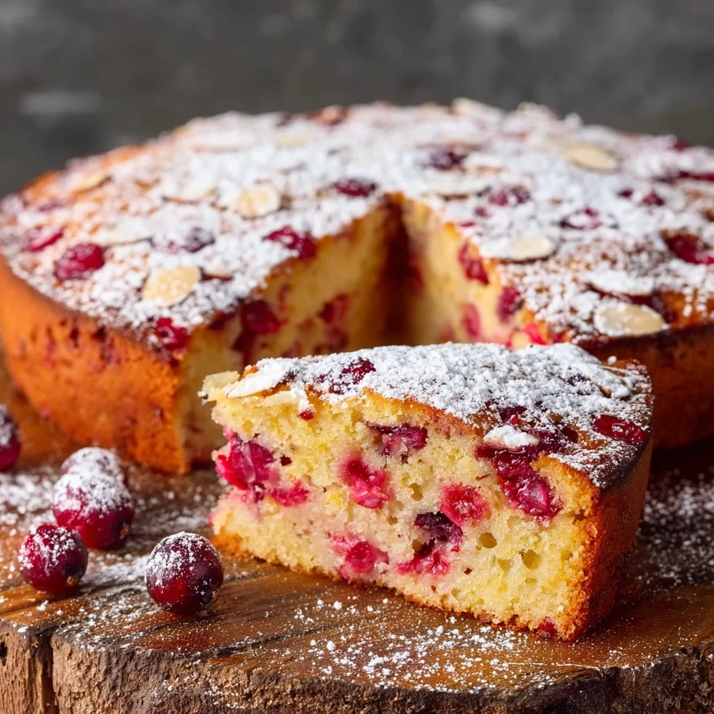 Cranberry Olive Oil Cake