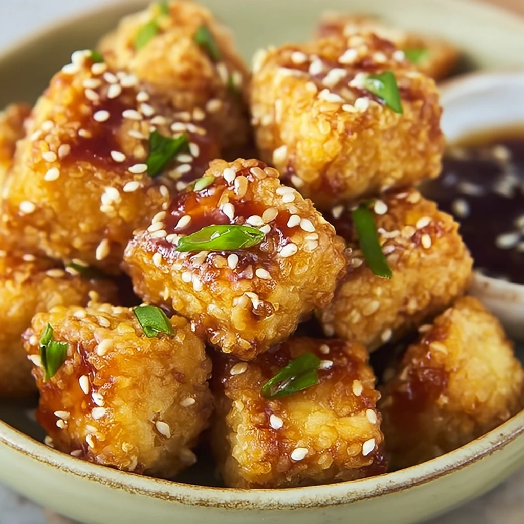 Crispy Sesame Tofu Nuggets Delicious Bitesized Treat