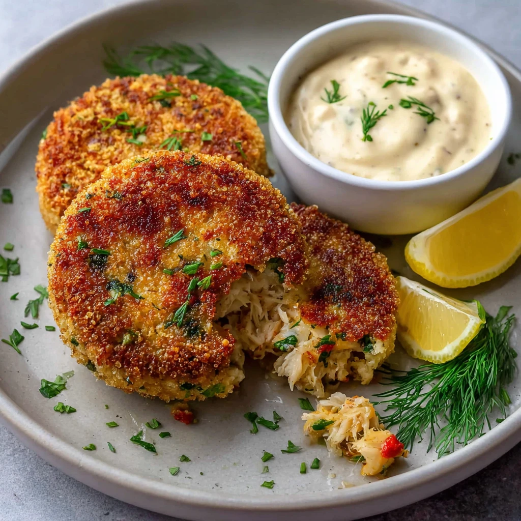Delicious Vegan Crab Cakes Dill Remoulade Impress
