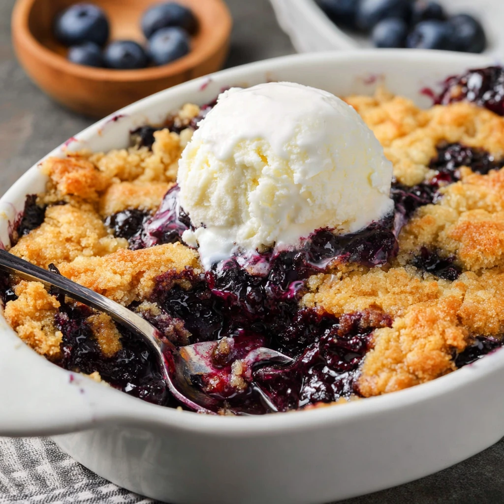 Blueberry Dump Cake Only Ingredients