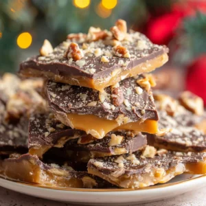 English Toffee (Best Old-Fashioned Homemade Toffee Recipe for Christmas)