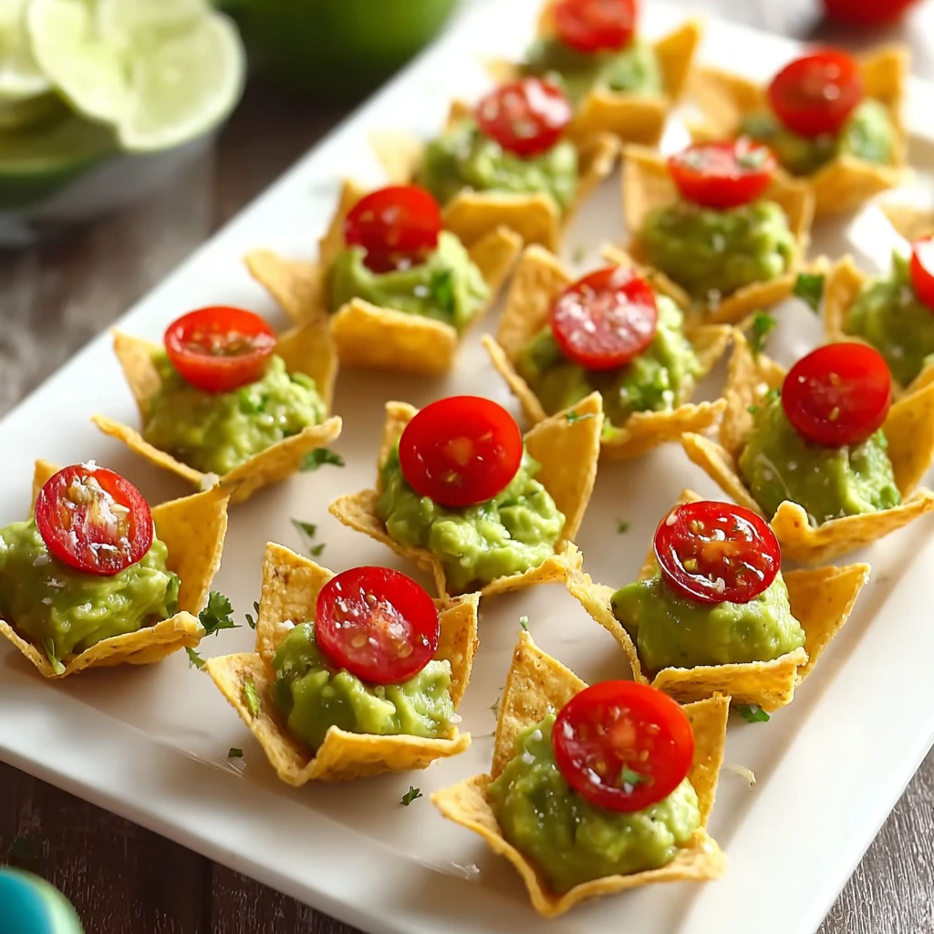 Glutenfree Chip Guacamole Bites Flavorful Snacking