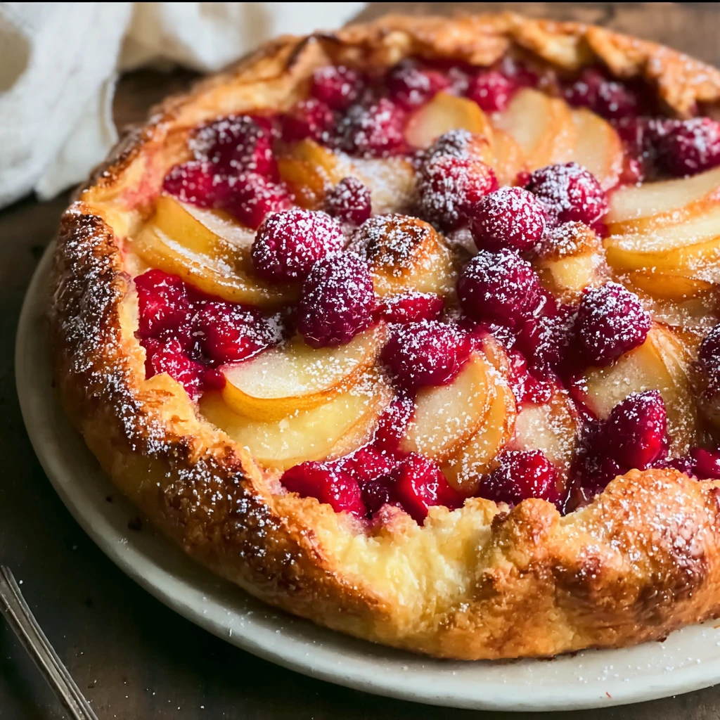 Golden Crostata Winter Fruits Cozy Dessert Magic
