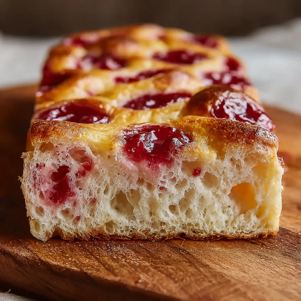 Homemade Jam Donut Focaccia Recipe Sweet Comfort Baking
