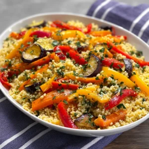 Irresistible Roasted Veggie Couscous with Herbs Recipe