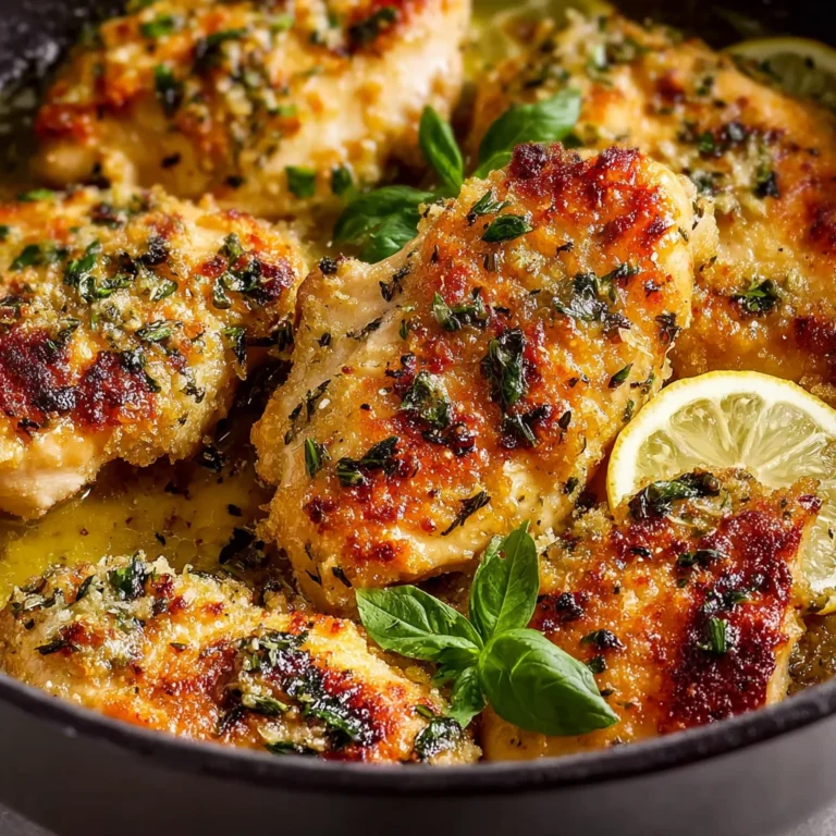 Lemon Chicken Delight Crispy Parmesan Crust