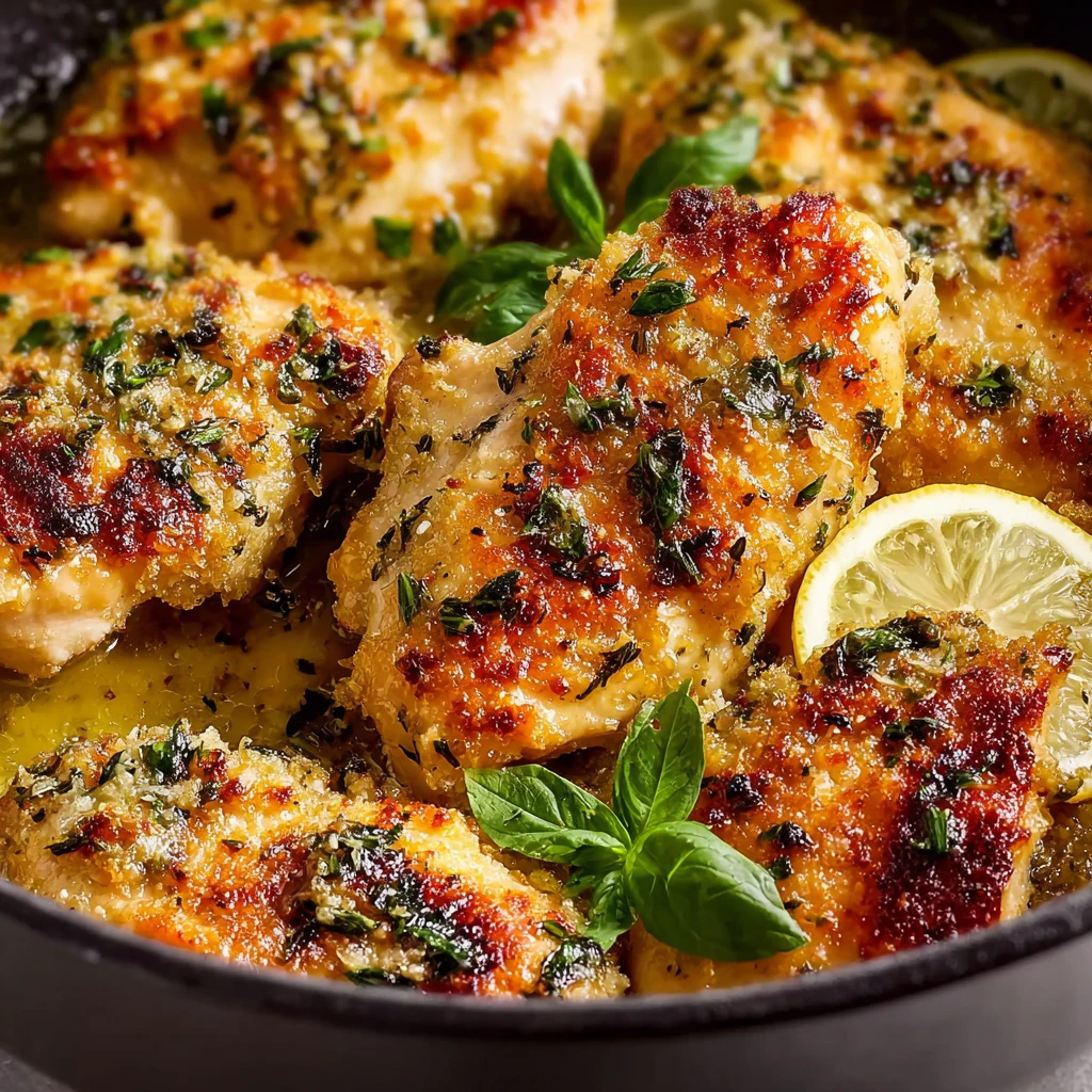 Lemon Chicken Delight Crispy Parmesan Crust