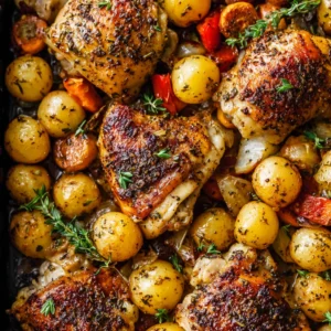 One-Pan Chicken and Potatoes with Veggies for Easy Comfort Food