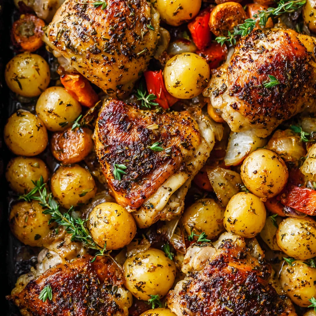 Onepan Chicken Potatoes Veggies Comfort Food