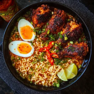 Spicy Chicken Wing Ramen Bowl in 45 mins