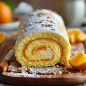 Ultimate Orange Swiss Roll Cake Recipe with Light Citrus Cream