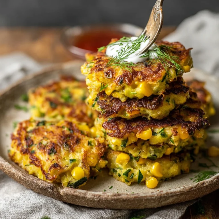 Air Fryer Zucchini Corn Fritters Recipe Youll Love