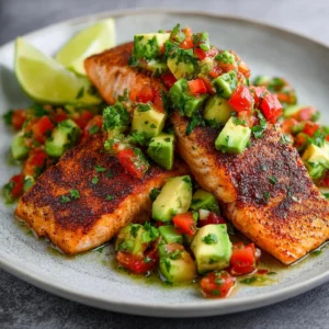 Baked Cilantro Lime Salmon with Avocado Salsa Recipe Guide