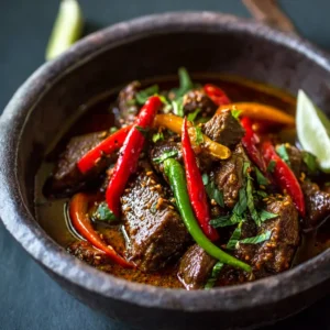 Burmese Chili Lamb with Cumin and Mustard Seeds Delight