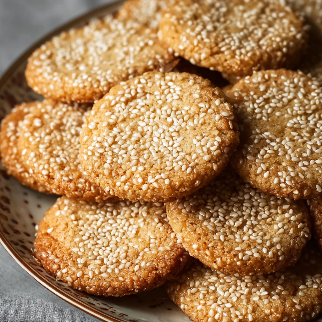 Chewy Honey Sesame Cookies Sweet Homemade Delight