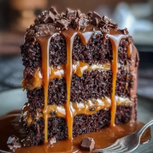 Chocolate Caramel Coffee Cake