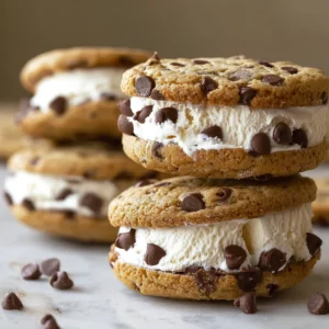 Chocolate Chip Ice Cream Sandwiches