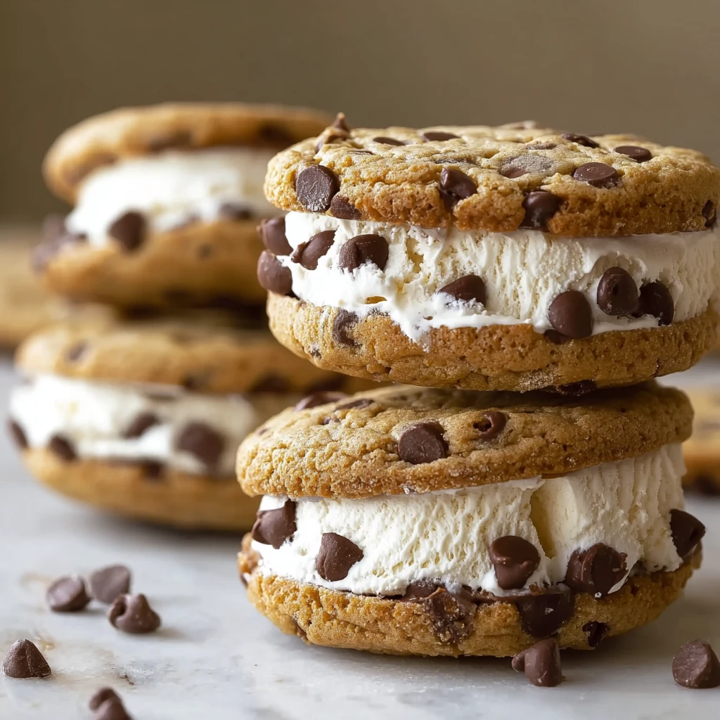 Chocolate Chip Ice Cream Sandwiches
