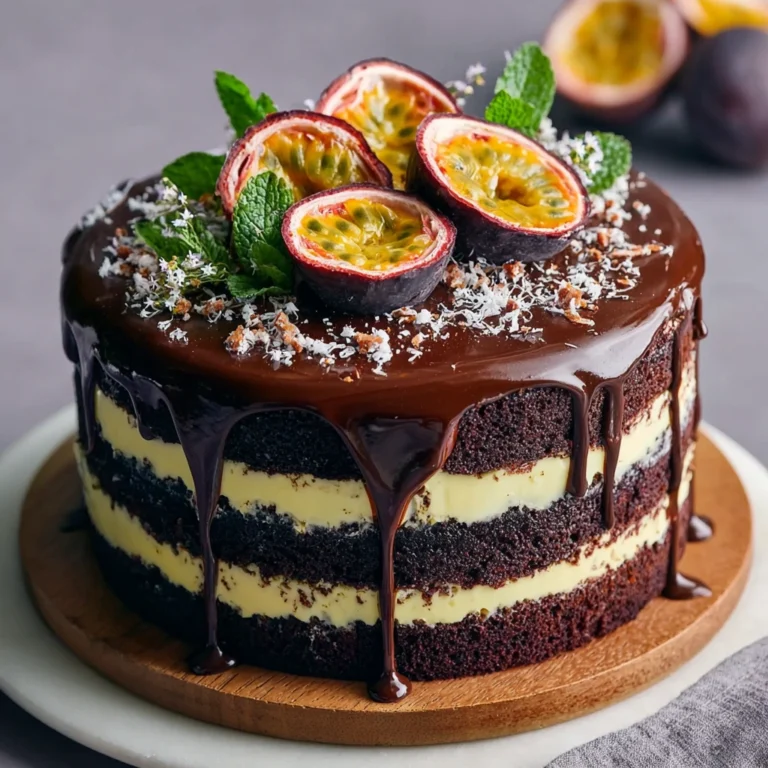 Chocolate Passionfruit Layer Cake
