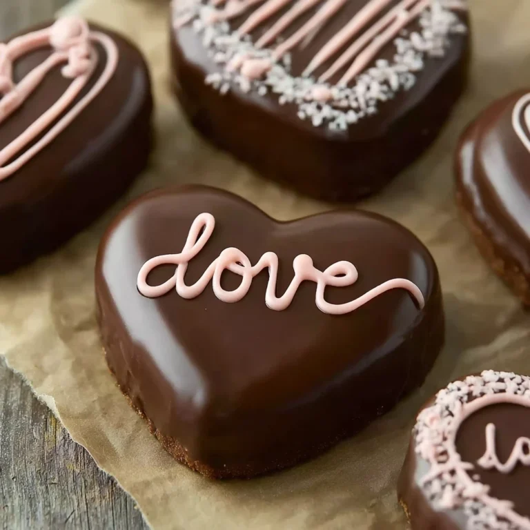 Chocolate Peanut Butter Valentines Heart