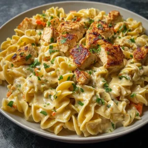 Creamy chicken noodle casserole