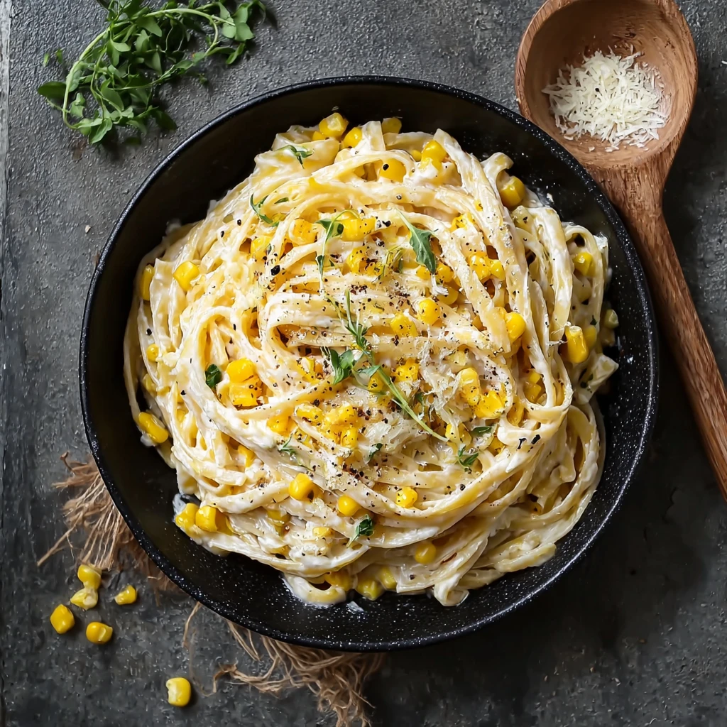 Creamy Sweet Corn Brown Butter Ricotta Pasta Delight