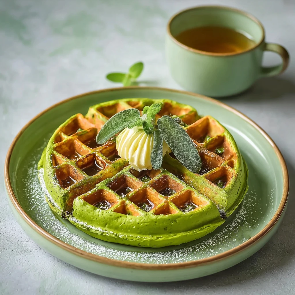 Crispy Pandan Waffles That Will Brighten Your Breakfast