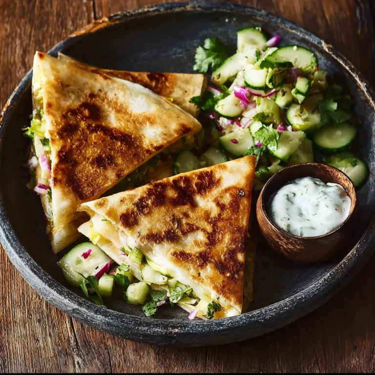 Crispy Samosadillas Cucumber Salad Dinners