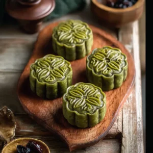 Decadent Matcha Red Bean Mooncakes to Sweeten Your Celebrations