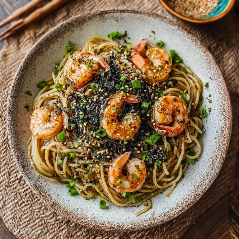Delicious Nori Sesame Prawn Pasta Ready Minutes