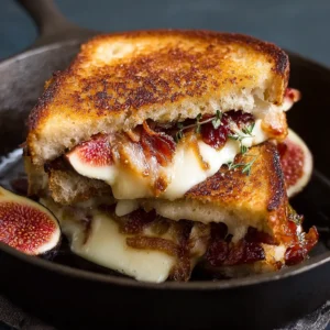 Fig, Bacon & Caramelized Onion Grilled Cheese Delight