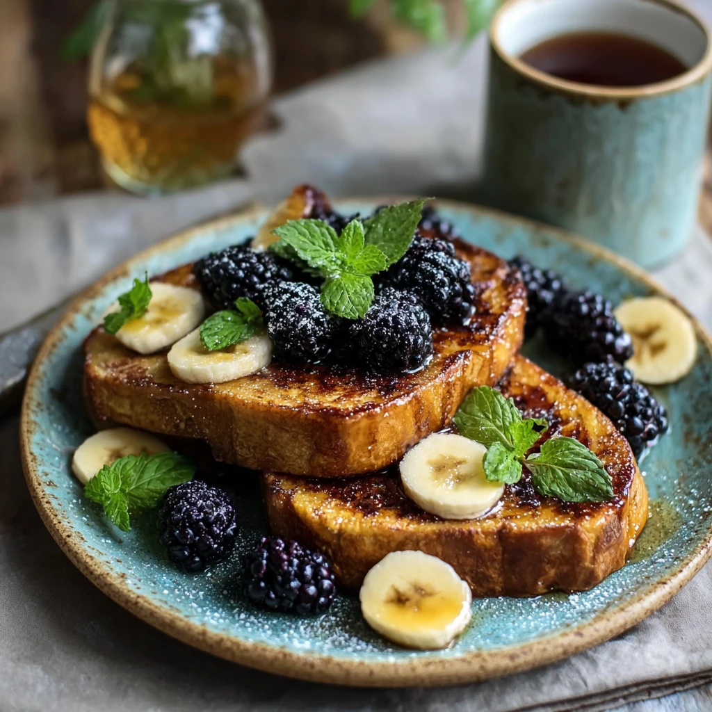 French Toast Caramelised Banana Crust Sweet Twist