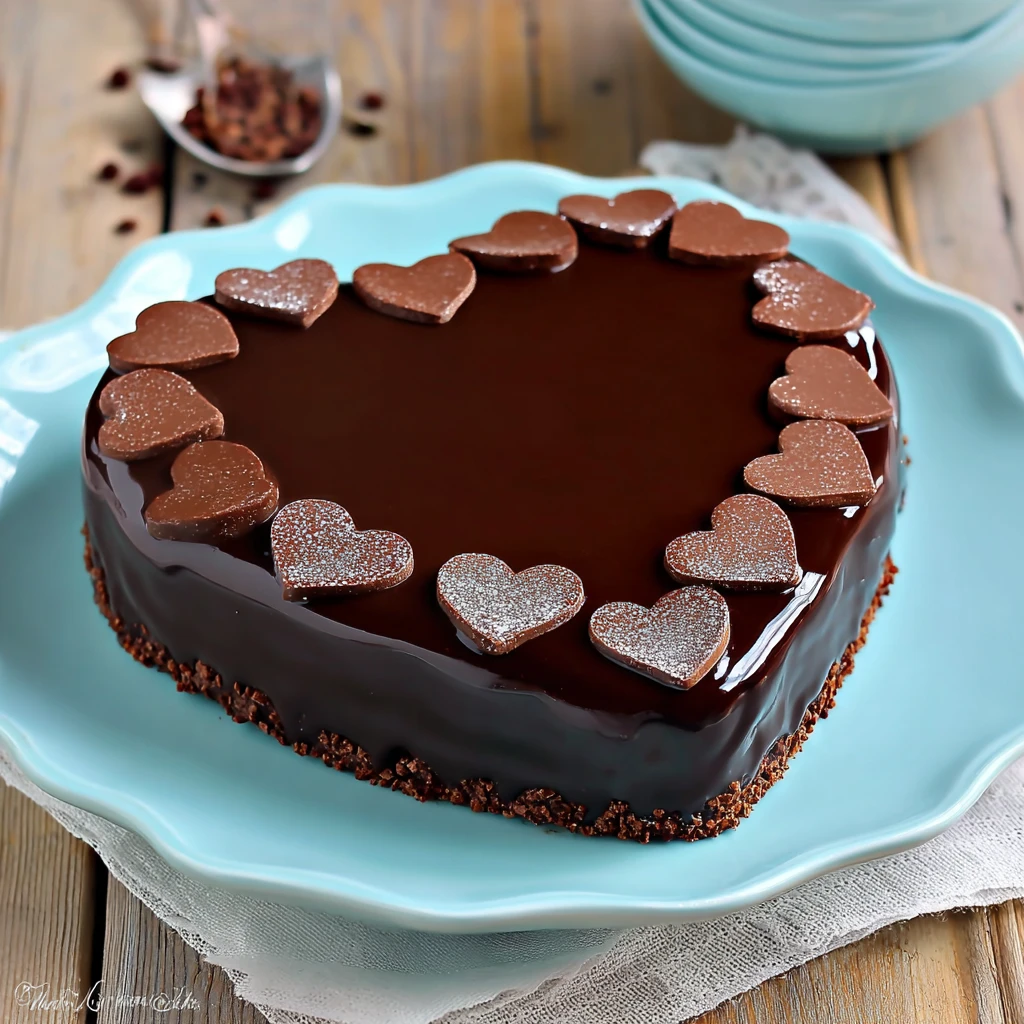 Ganache Cake Hearts