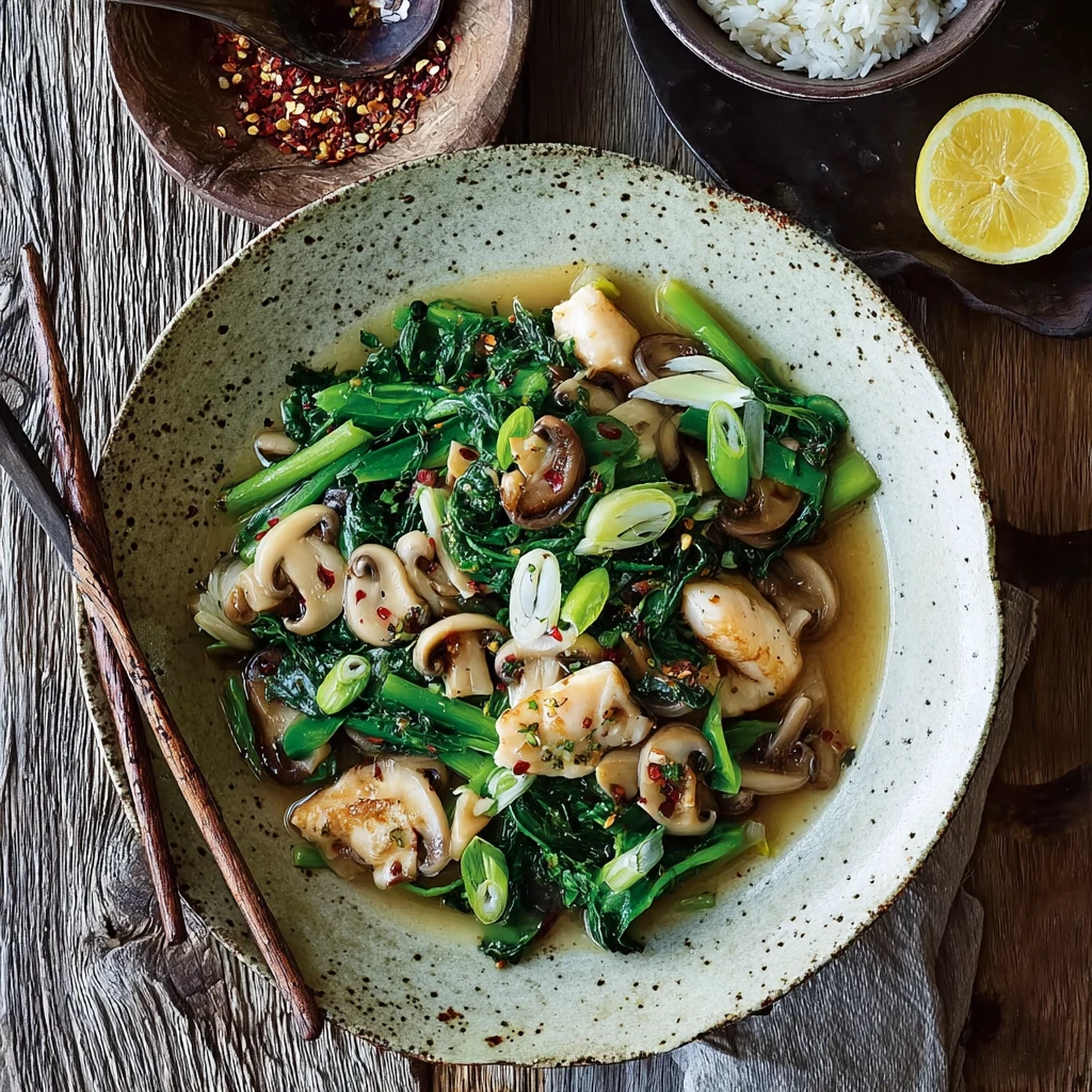 Ginger Mushrooms Fish Stir Fry Healthy Flavor Minutes