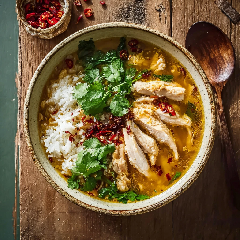 Golden Lemongrass Chicken Brothy Rice Cozy Nights