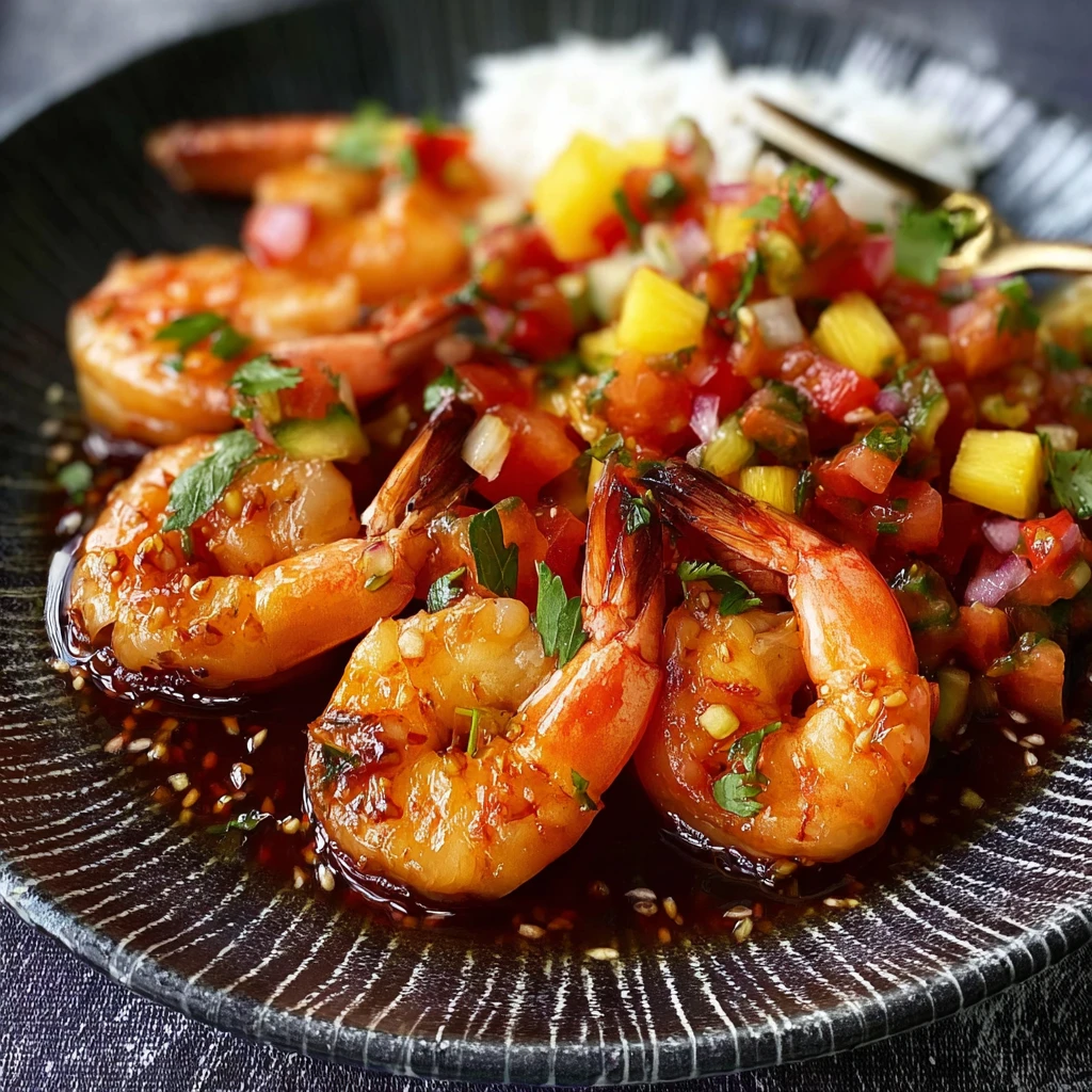 Grill Perfection Barbecue Honey Soy Prawns Salsa Delight