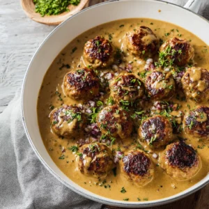 Healthy Turkey Meatballs With Gravy – A Cozy Family Favorite