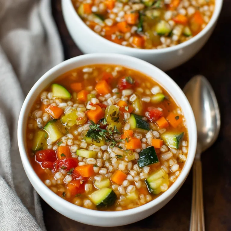 Healthy Vegetable Barley Soup Cozy Comforting Wholesome