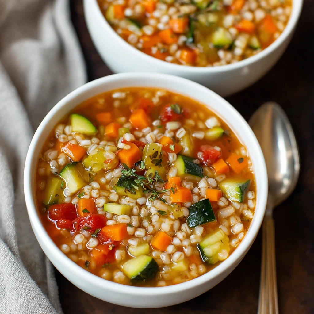 Healthy Vegetable Barley Soup Cozy Comforting Wholesome