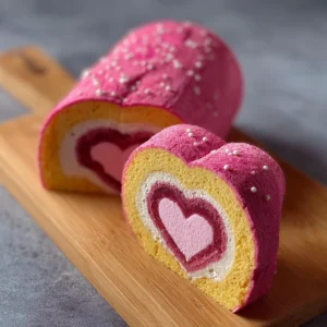 Heart-Shaped Swiss Roll for valentine’s day: My Real Recipe