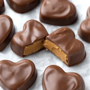 Chocolate Peanut Butter Valentine’s Heart