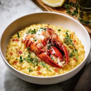 Indulge in Butter Poached Lobster Risotto Bliss