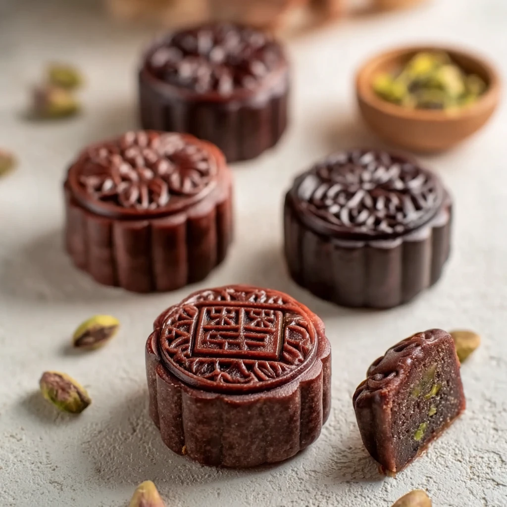 Irresistible Dubai Chocolate Mooncakes Pistachio Bliss