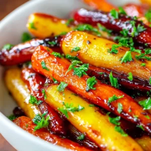 Irresistible Honey Balsamic Glazed Rainbow Carrots Recipe
