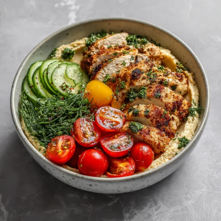 Lemon Herb Hummus Bowls