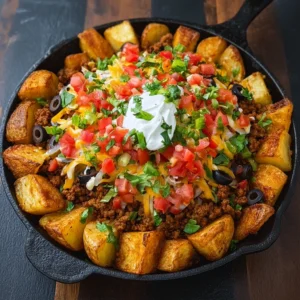 Loaded Taco Potato Bowls