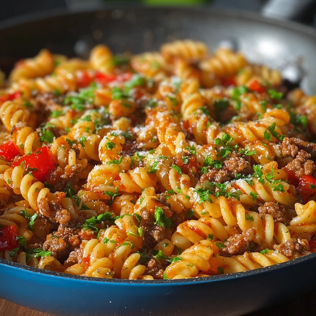 Minced Beef Trottole Pasta