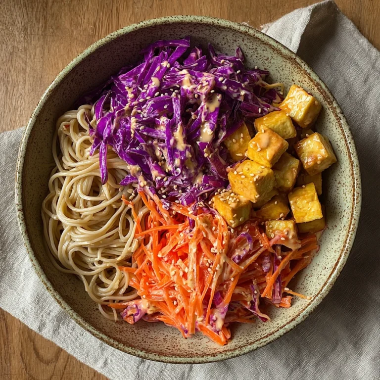 Miso Peanut Rainbow Noodle Salad Flavorful Lunch Feast